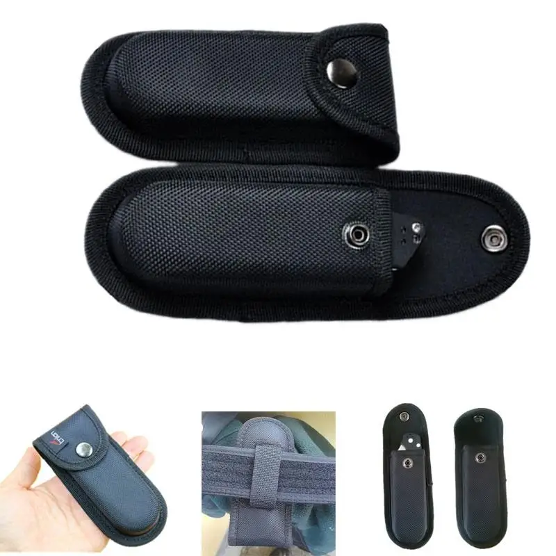 

Folding Knife Cover Oxford Cloth Camping Durable Nylon Knife Cover Knife Sheath Cover Black Toolkit Mountaineering Outdoor