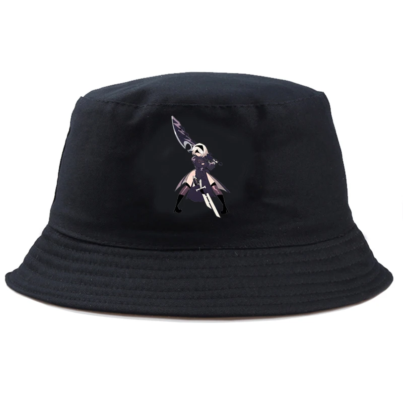 Панама в стиле Харадзюку хлопковая двухсторонняя игровая шапка с рисунком