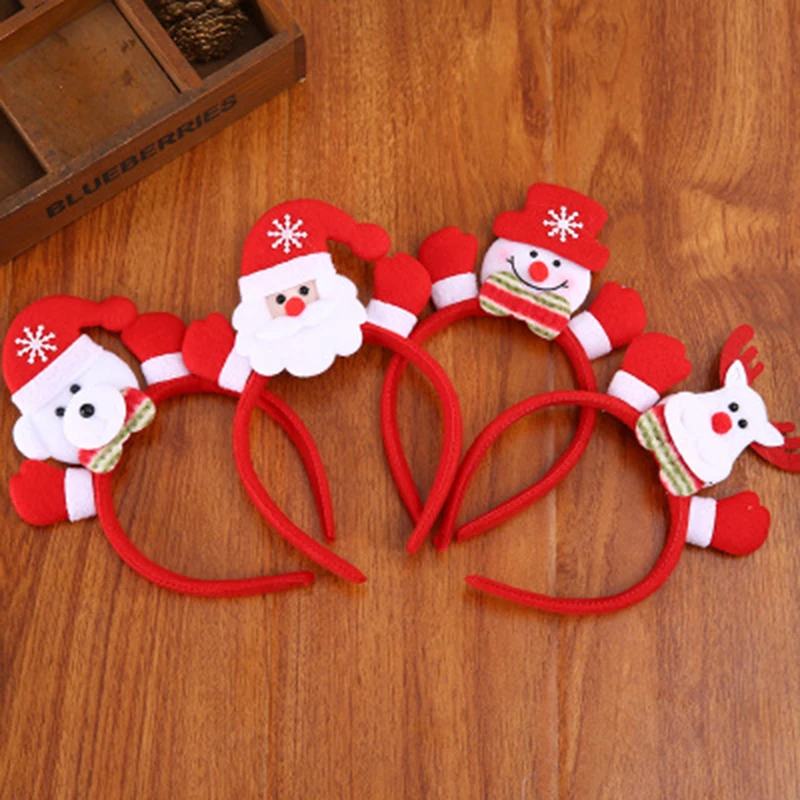 LED Light Christmas Santa Reindeer Snowman Headband Decoration Hair Band Head Hoop Gift Xmas New Year | Дом и сад