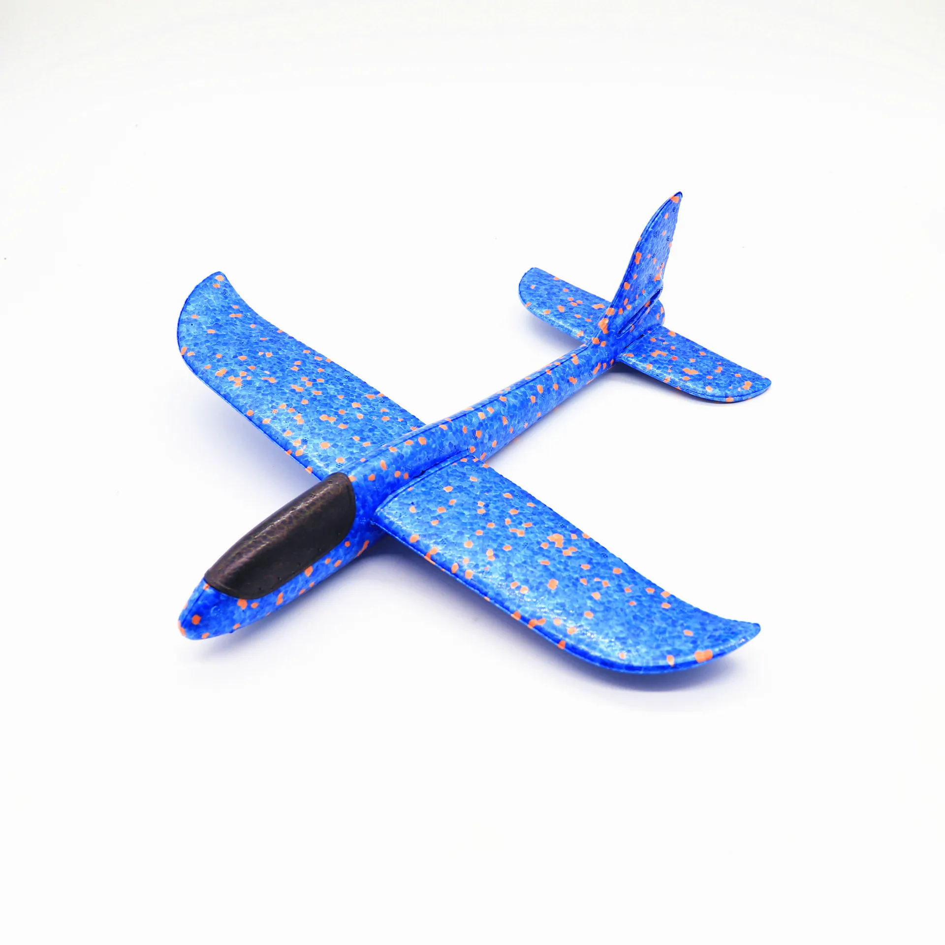 35cm Blue Планер самолеты ручной бросок Летающий DIY светодиодный мигающий самолет модель самолета Пена аэроплан вечерние игрушки для детей подарок для детей - Цвет: 35cm Blue