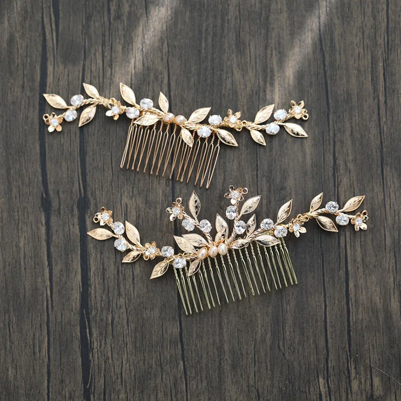 

Vintage Tiara Wedding Hair Band Copper Flower Leaf Women Headpiece Bridal Hair Accessories Headband