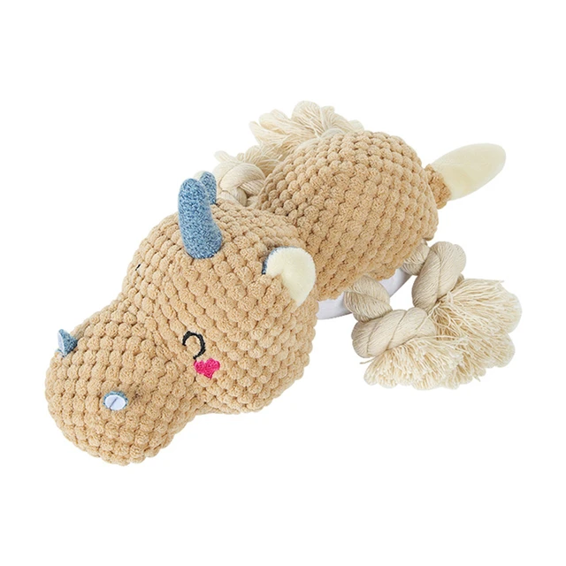 1Pcs Bite-resistant Toys For Dog Teddy Cotton Animal Shape Teeth Relief Sounding Anti-boring Toys Cute Pets Accessories Supplies