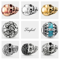 diy beads maori skulls lily king fashion 925 sterling silver jewelry punk gift for women men fit bracelets beads for beadwork
