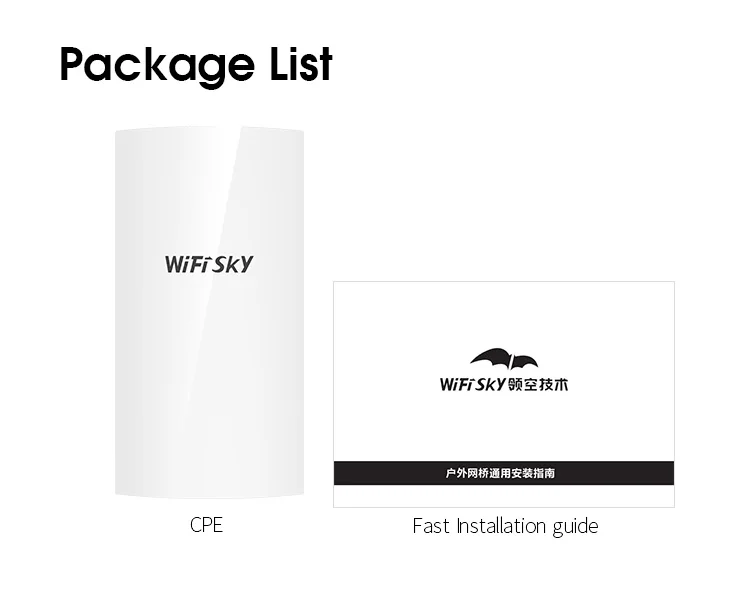 

WiFisky Outdoor&Indoor Wifi Router 300Mbps Wireless Repeater/Wifi Bridge Long Range 2.4Ghz 1KM Outdoor CPE Bridge 24V POE