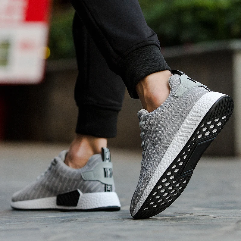 Bjakin/хит продаж мужская и женская обувь для бега легкая спортивная размера плюс 45