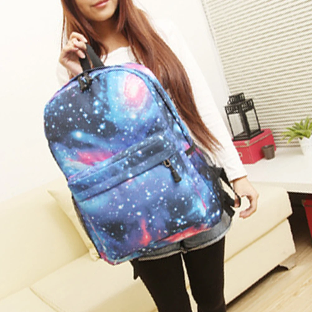 Travel Backpack Space Printing Schoolbag For Teenager Men Women Starry Sky Backpack Girls Kids School Bag
