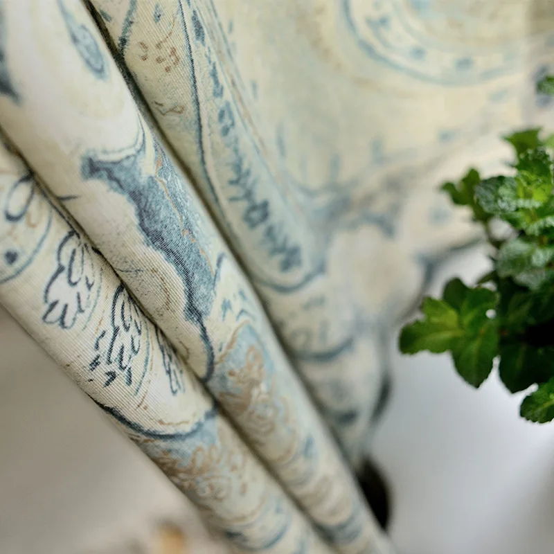 good price high quality curtains for living room Modern European style polyester blackout classic printing bedroom dining | Дом и сад