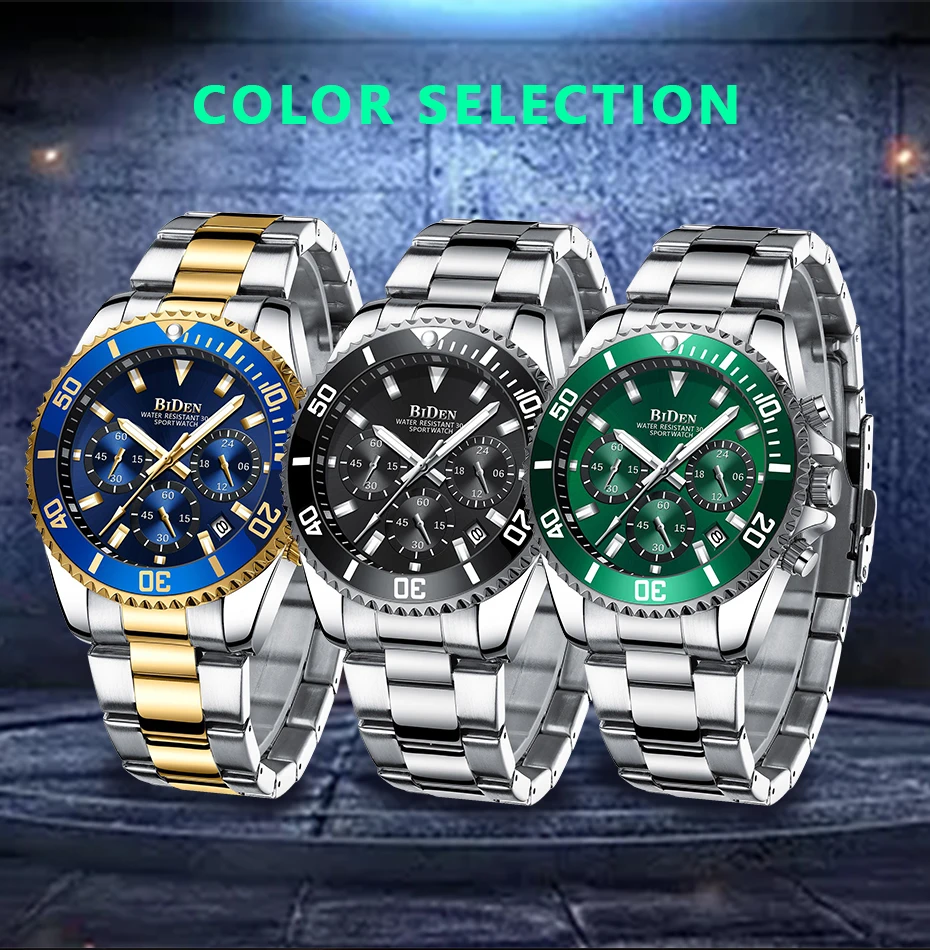 Бизнес мужской роскошный бренд часов нержавеющая сталь Rolexable наручные часы хронограф армейские военные кварцевые часы Relogio Masculino