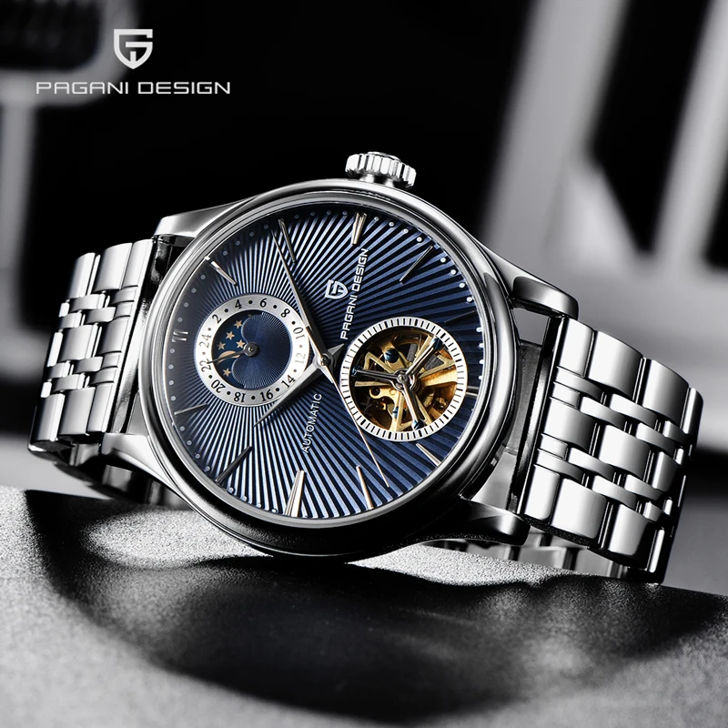Мужские наручные часы PAGANI брендовые Роскошные автоматические с турбийоном