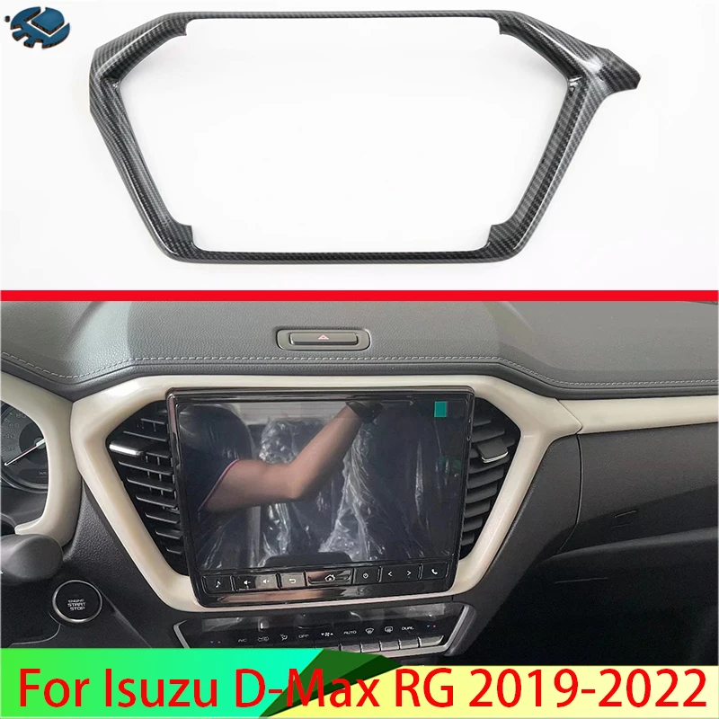 

Автомобильные аксессуары для Isuzu D-Max RG 2019-2022, стильная навигационная коробка из углеродного волокна, автомобильная наклейка, панель переклю...