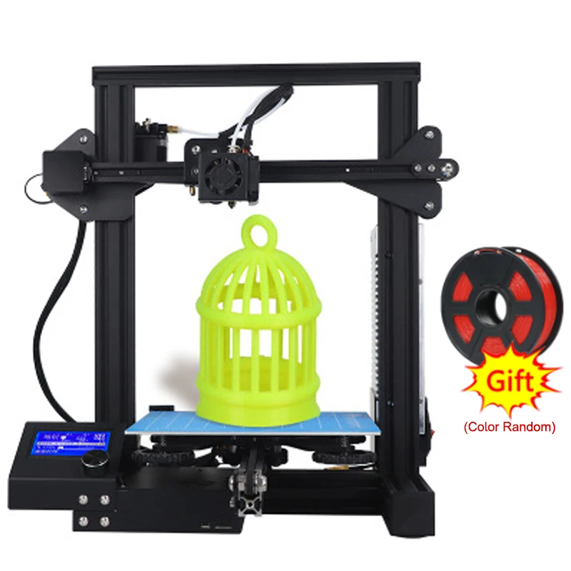 

Wanqi DIY 3D принтер 220X 220X250 настольный 3D Печатный экструдер металлическая рамка Impresora Высокая точность мастер легко установить