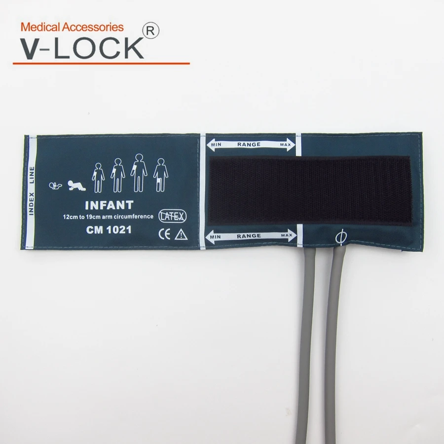 Манжета для кровяного давления младенцев с двойным пузырьком нейлоновое