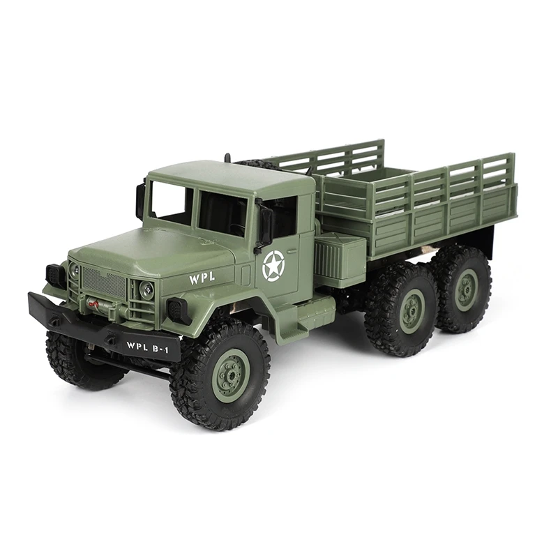 

2018 New WPL B-16 1/16 2.4G 4WD Off-Road RC Truck Rock Crawler Army Car