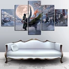 5 панелей аниме куадрон роноа Зоро настенное искусство холст HD постеры картины Домашний Декор Аксессуары для украшения гостиной