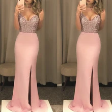 Fashion Women Sequins Long Dress Evening Cocktail Dresses Bodycon Party Ball Gown Formal Lady Beachwear Bikini Cover Up