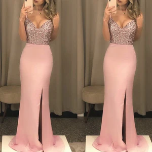 fashion women sequins long dress evening cocktail dresses bodycon party ball gown formal lady beachwear bikini cover up free global shipping