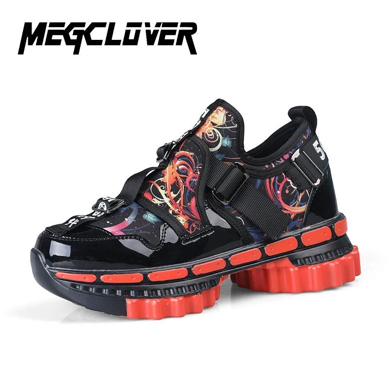 Limited Fashion Men Casual Shoes 5G Era Personality Gear Thick-soled Show Tide Luxurious VIP Chunky Sneakers Men's | Обувь