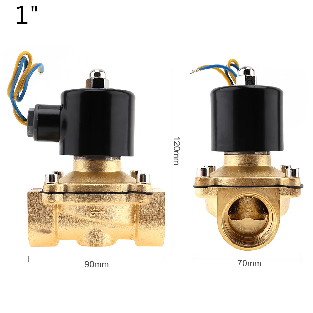 Электромагнитный клапан 3/4 &quot1&quot DC 12V 24V AC110V 220V латунный обратный электрический