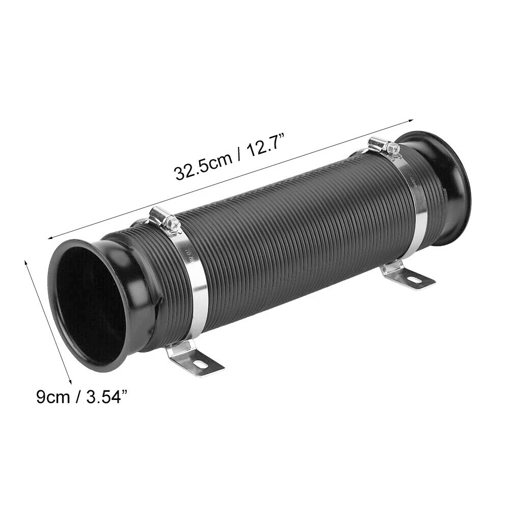 Универсальный 76 мм гибкий впускной шланг для холодного воздуха впускная трубка