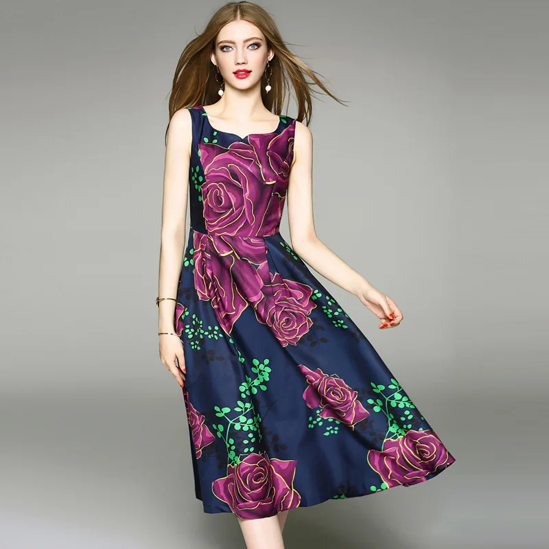 2019 летнее элегантное платье больших размеров без рукавов длинное женское Vestidos