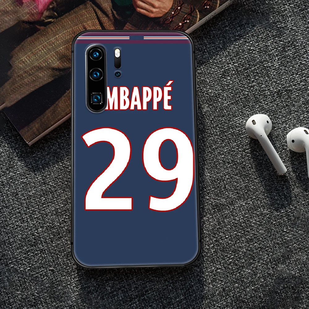 

Mbappe football star 7 Phone Case Cover Hull For Huawei P8 P9 P10 P20 P30 P40 Lite Pro Plus smart Z 2019 black cover tpu Etui