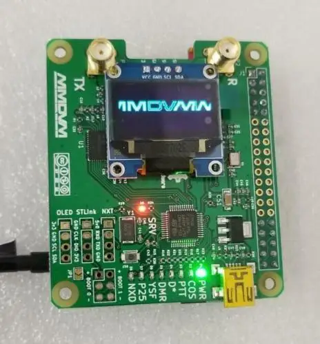 Дуплексная Поддержка точки доступа MMDVM P25 DMR YSF+ Raspberry Pi Zero+ 2 шт антенна+ OLED+ Exclouse чехол-прозрачный