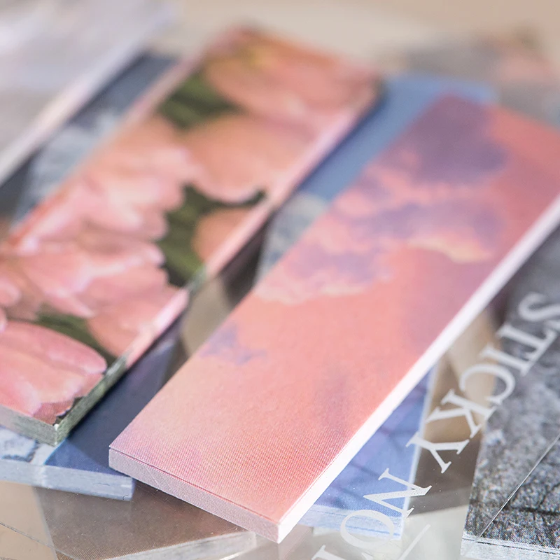 Dimi 100 листов натуральный Дневник Серия Stiky Notes Ландшафтная тема наклейки закладки