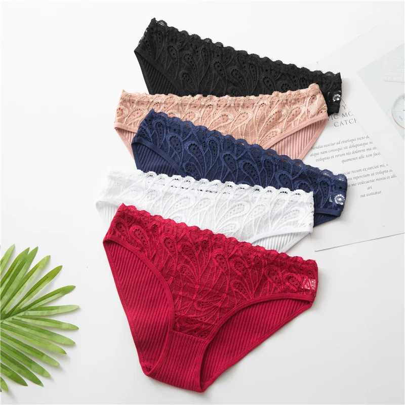 

3PCS/lot Cotton Panties Women Comfortable Underwears Sexy Low-Rise Underpants Female Lingerie Big Size Ladies Briefs