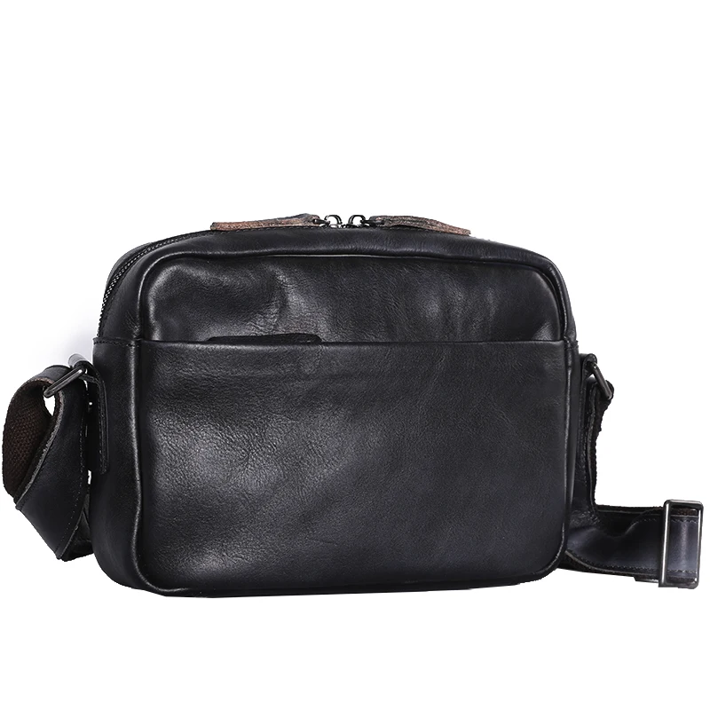 LANSPACE мужская кожаная сумка через плечо из натуральной кожи Маленькая