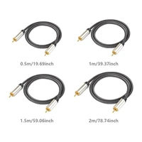 hifi 5 1 audio cable gold plated digital rca to rca male coaxial coax amplifer spdif home video tv accessories subwoofer