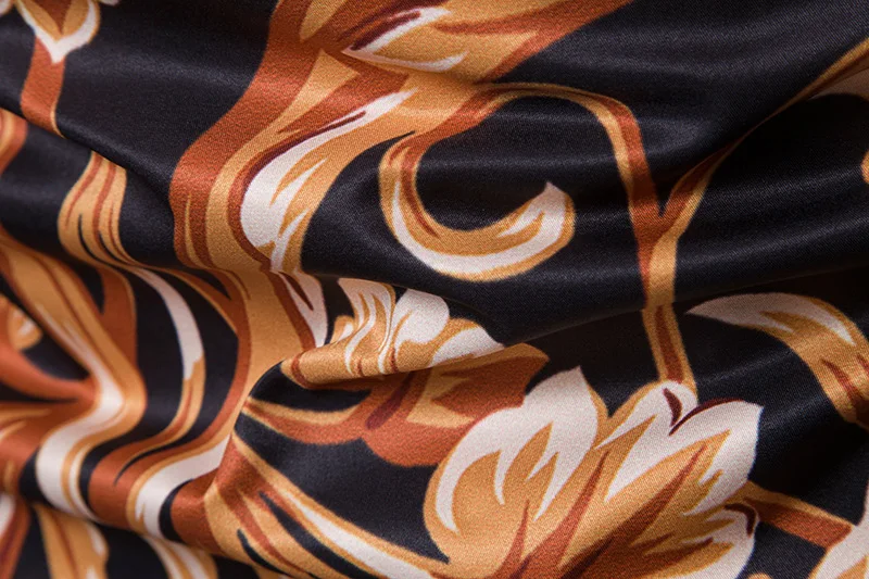 

PYJTRL New men's long sleeve shirt British palace fashion brand 3D creative printed men's flower shirts