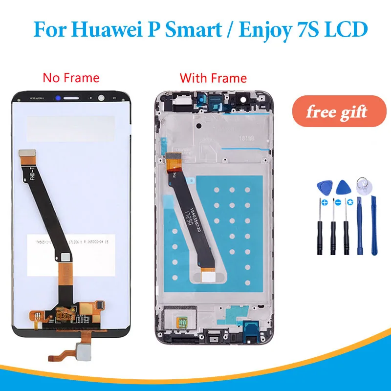 OEM ЖК-дисплей для Huawei P Smart сенсорный экран с рамкой Enjoy 7S дигитайзер в сборе LX1 |