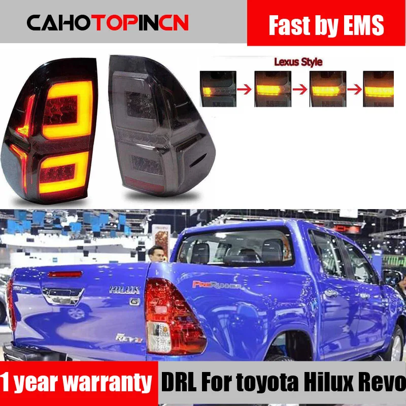 1 пара автомобильные светодиодсветодиодный задние фонари для Toyota Hilux Revo SR5 M70 2015 2016