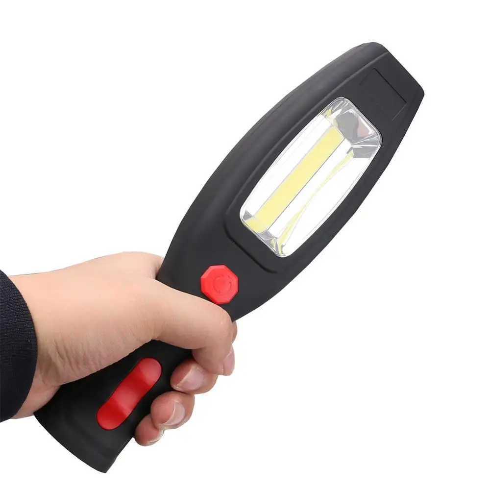

Powerful COB XPE LED Emergency Flashlight Torch 2200mAh USB Rechargeable Work Light 180° Inspection Lamp 2Modes Camping Lantern