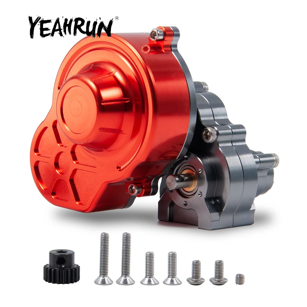 YEAHRUN Metal Reverse Transmission Gearbox for Axial SCX10 90027 SCX10 II 90046 WRAITH 1/10 RC Crawler Car Upgrade Parts