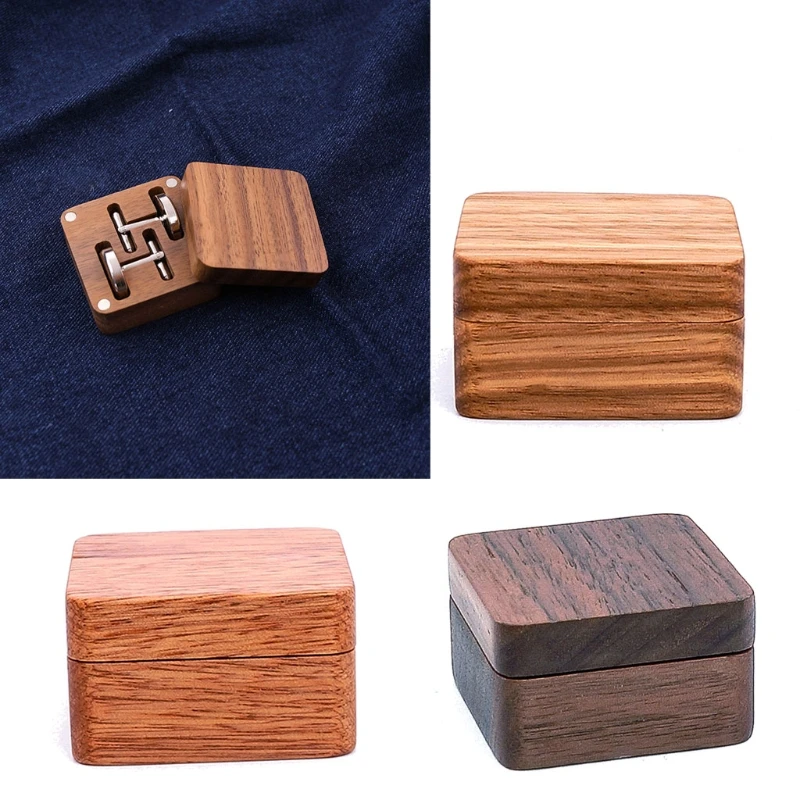Высококачественная деревянная запонка в рустикальном стиле для мужских