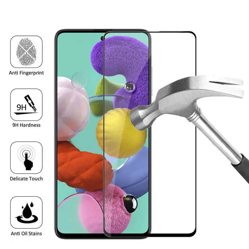 2 в 1 Защитное стекло для Samsung Galaxy A51 A50 | Мобильные телефоны и аксессуары
