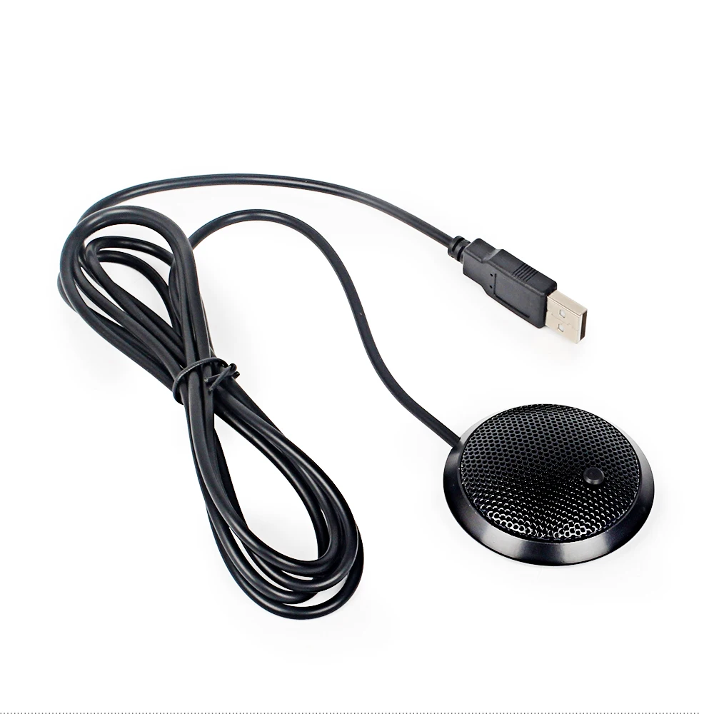 Черный Профессиональный многонаправленный конденсаторный микрофон USB для