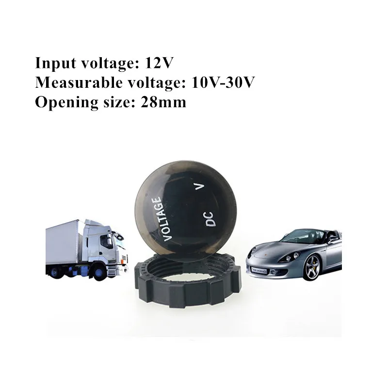Цифровой вольтметр-измеритель напряжения тестер с Led-дисплеем для автомобилей