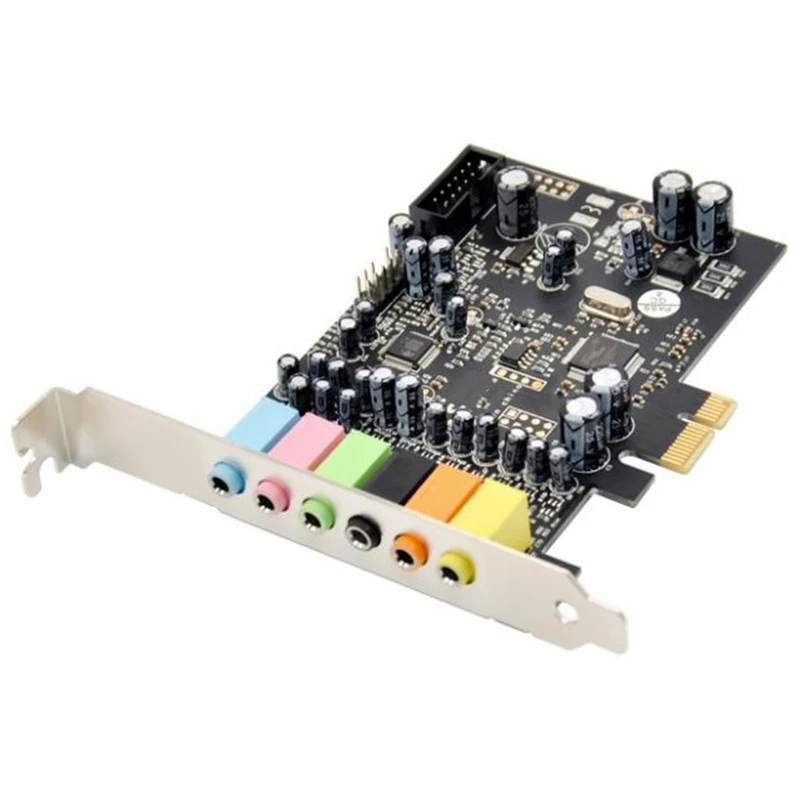 

PCIe 7.1 Channel Sound Card CM8828 + CM9882A with SPDIF Bracket PCIe 7.1CH Analog Digital 3D Stereo Extension Card