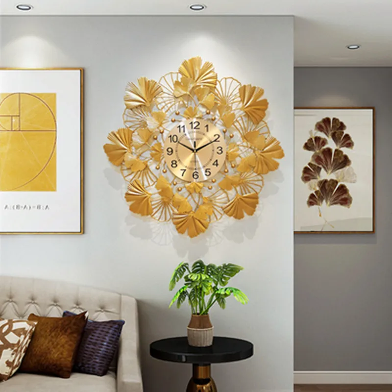 

Creative Simple Living Room Clock Wall Clock Light Luxury Trend Home Modern Atmosphere Silent Fashion Restaurant Wall Watch