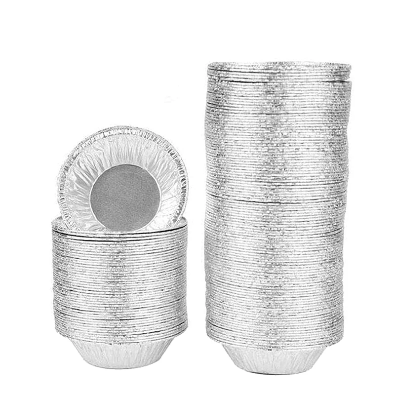 500 Pcs Mini Pie Pans,2.8Inch Disposable Egg Tart Molds for Baking,Aluminum Foil Bakeware for Baking,Making Tarts