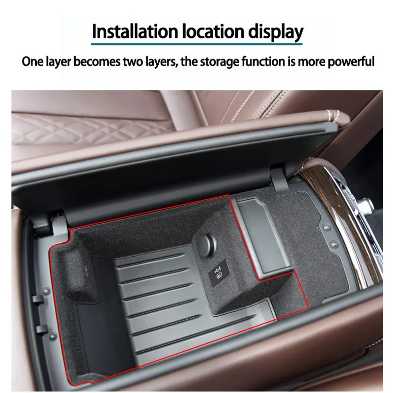 

Armrest Organizer for BMW 7 Serie G11 G12 Car Central Storage Box Specialized Easy Accessories Interior Vehicle Supplies Tidying