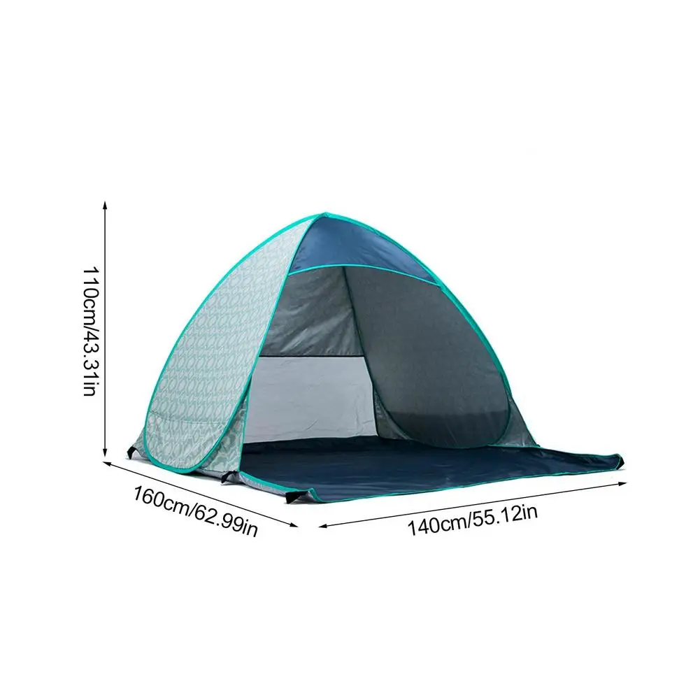 

Pop-up Type Outdoor Camping Beach Tent Waterproof Anti UV Sun Shelter With 6 Pegs For 2 Persons Fishing Outdoor Accessories
