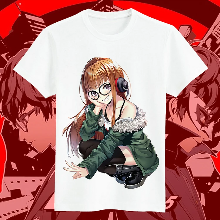 Футболка для косплея японского аниме Persona 5 летняя модная топ с принтом персонажа