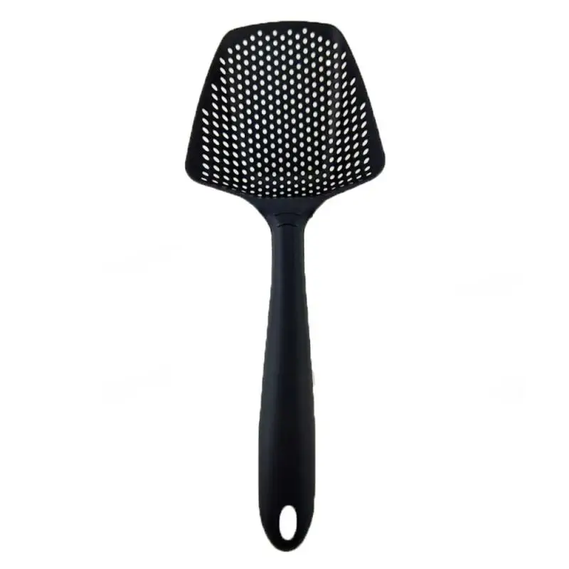 

Portable 1Pcs Kitchen Nylon Soup Spoon Ladle Anti-scald Skimmer Strainer Fry Food Mesh Handy Filter Colanders Home Kitchen Tools