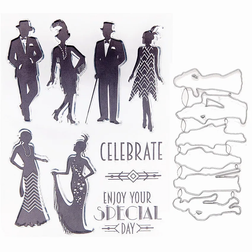 Прозрачные штампы 11x15 см для танцевечерние вырезания сделай сам альбома/открыток