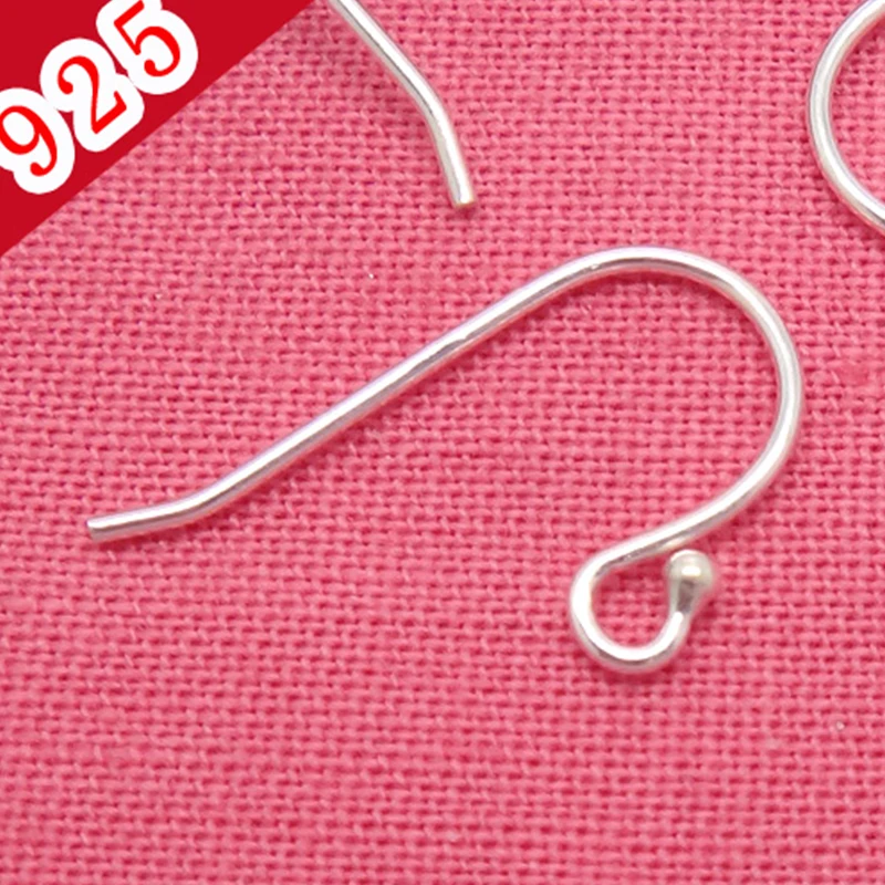 Серьги гвоздики из серебра 925 пробы 9 х11 мм 10 шт./лот|ear wires|wire silverjewelry wire silver |