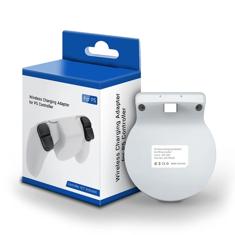 

Wireless Charging Receiver for PS5 Controller Gamepad Fast Charger Power Adapter for PS5 Gaming Accessories Q39D