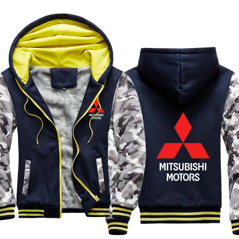 

winter Keep warm jacket Warm Slim Fiy men's jacket men Mitsubishi Car Logo Sweatshirt Harajuku Men jacket Male Clothes